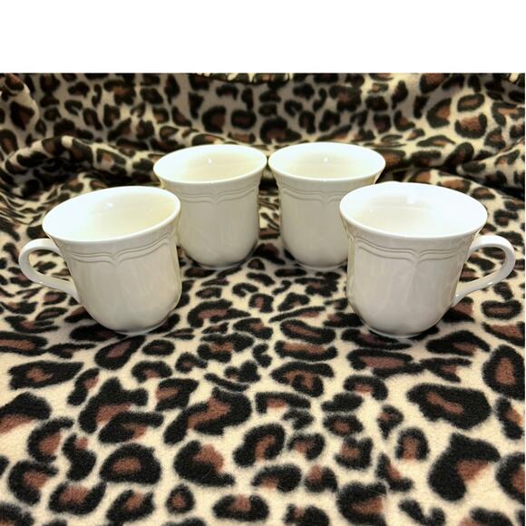 Mikasa French Countryside Cups F9000 Coffee/Tea Mugs 3 5/8” Set Of 4 EUC - Picture 2 of 8